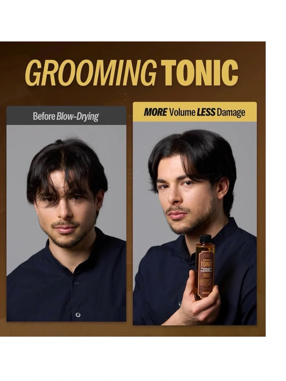 DASHU Classic Style Grooming Tonic Natural Hold Low Shine 6.76 oz